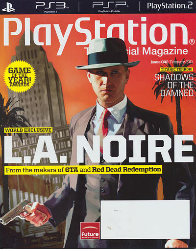 L.A. Noire на обложке февральского номера Playstation Magazine